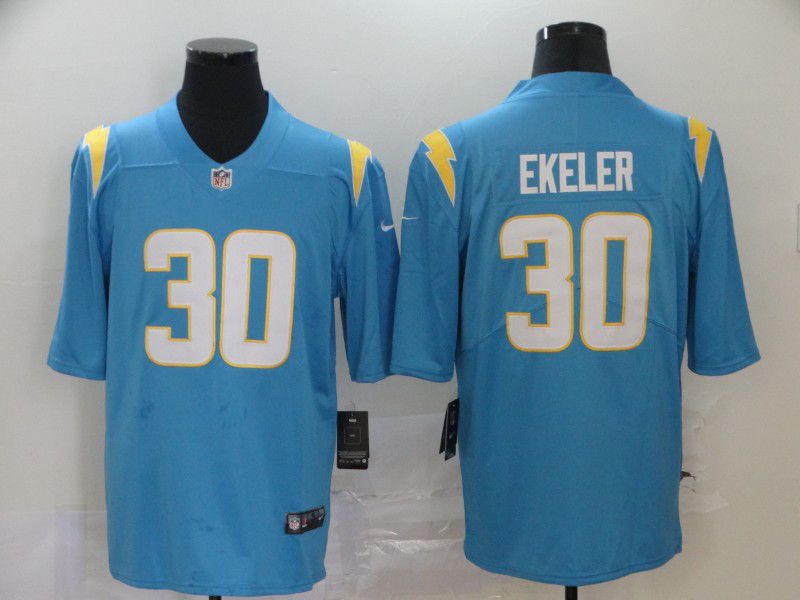 Men Los Angeles Chargers 30 Ekeler Light Blue Nike Vapor Untouchable Stitched Limited NFL Jerseys